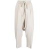 Drawstring cropped pants