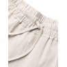 Drawstring cropped pants