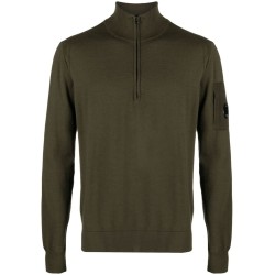 Polo collar sweatshirt