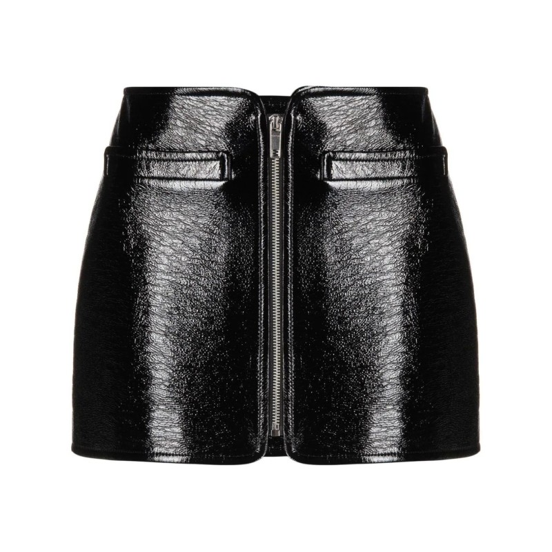 Vinyl swallow skirt