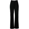 Panelled straight leg trousers