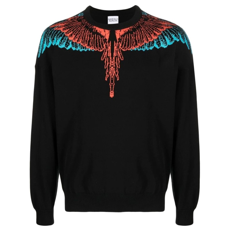 Icon wings knit boxy crew