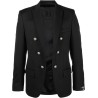 Tailoring fit 6 button blazer