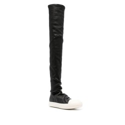 Stocking leather sneakers