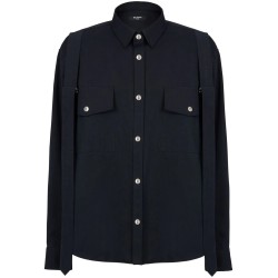 Multi-strap cotton shirt