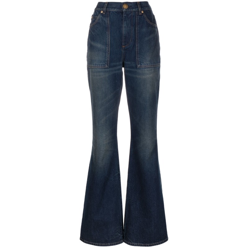 Hw vintage denim flare pants