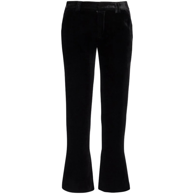 Velvet bootcut pants