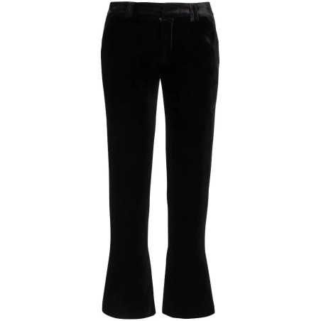 Velvet bootcut pants