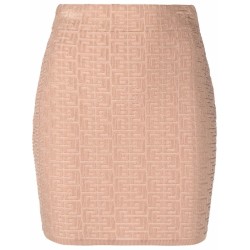 KNITTED MONOGRAM SHORT SKIRT