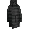 Woven down coat