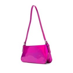 Dulce fuchsia leather handbag