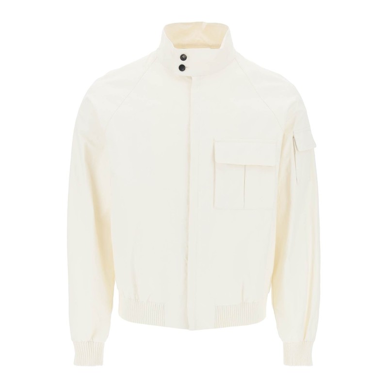 linen coated blouson