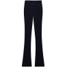 Rib knit flare pants