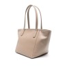 Taupe leather handbag