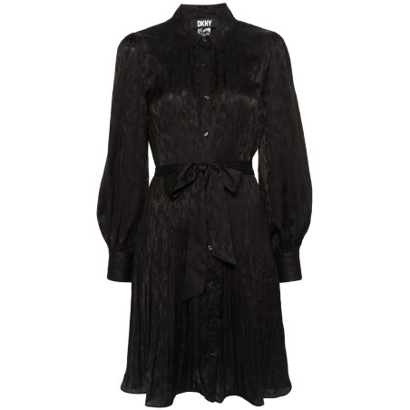 L/s pleated shirts dress