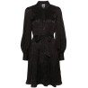 L/s pleated shirts dress