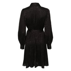 L/s pleated shirts dress