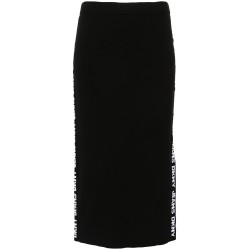 Side logo midi skirt