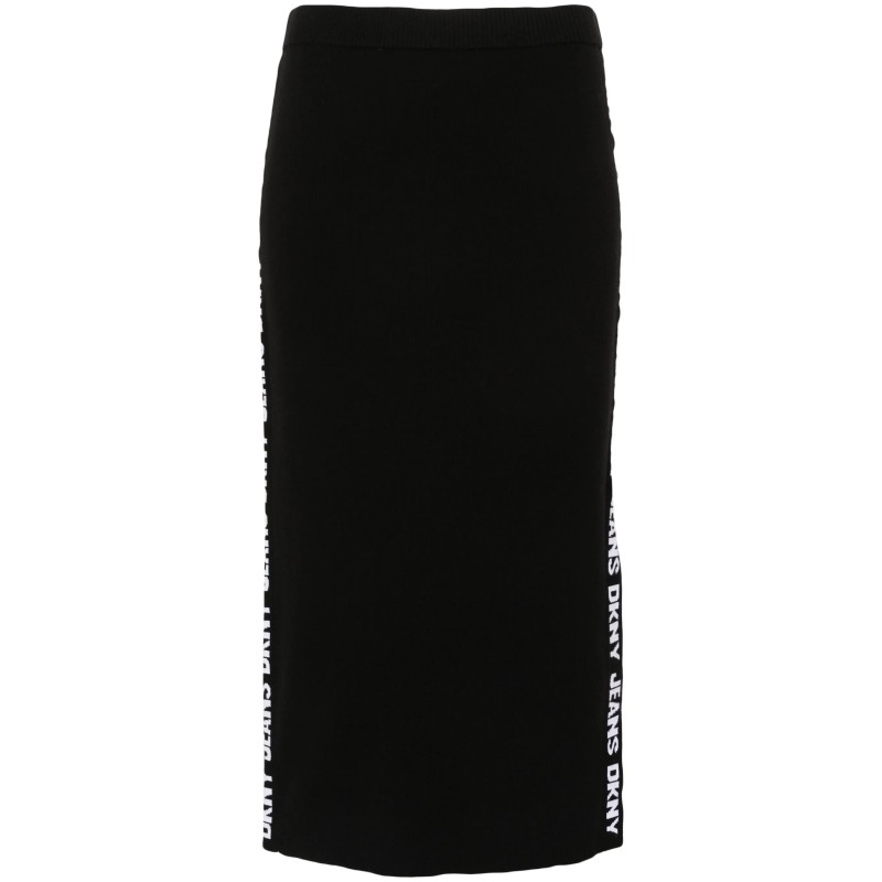 Side logo midi skirt