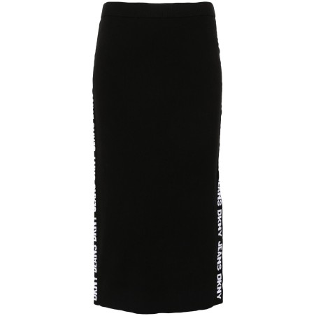 Side logo midi skirt