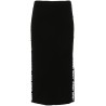 Side logo midi skirt