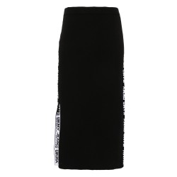 Side logo midi skirt