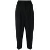 Pleated crop pant