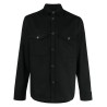 Flat wool overshirt