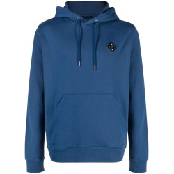 Throw patch hoodie