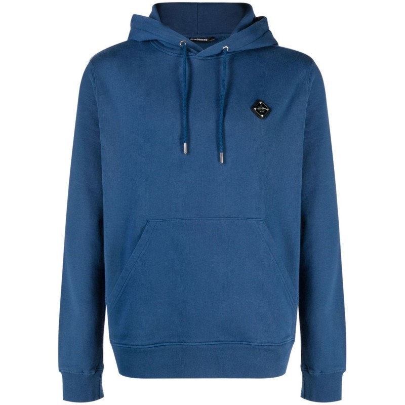 Throw patch hoodie