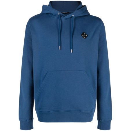 Throw patch hoodie