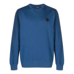 Throw patch c-neck sweater