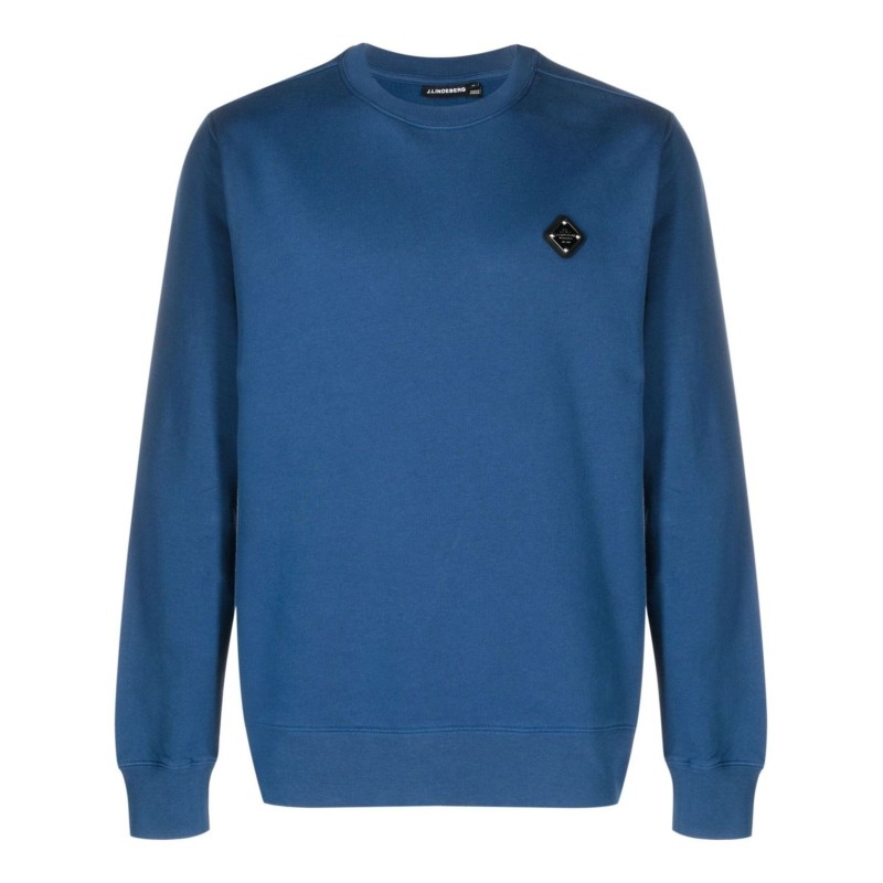 Throw patch c-neck sweater