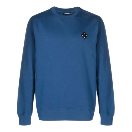 Throw patch c-neck sweater