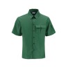 short-sleeved linen shirt with coated