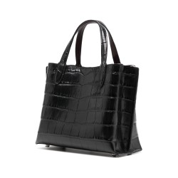 Embossed croc willow tote 24