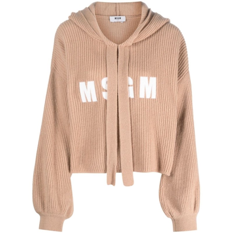 Knit hoodie