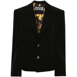 Lace-up single-breasted blazer