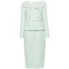 Mint boucle tailored dress