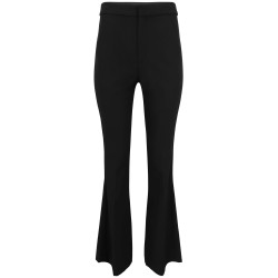 Rise pintuck crop flare pant