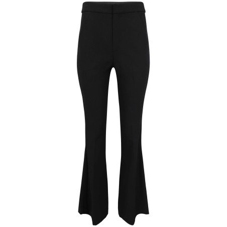 Rise pintuck crop flare pant