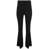 Rise pintuck crop flare pant