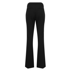 Rise pintuck crop flare pant