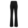 Rise pintuck crop flare pant