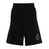 V-emblem cotton track shorts