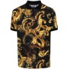 Watercolour baroque polo shirt