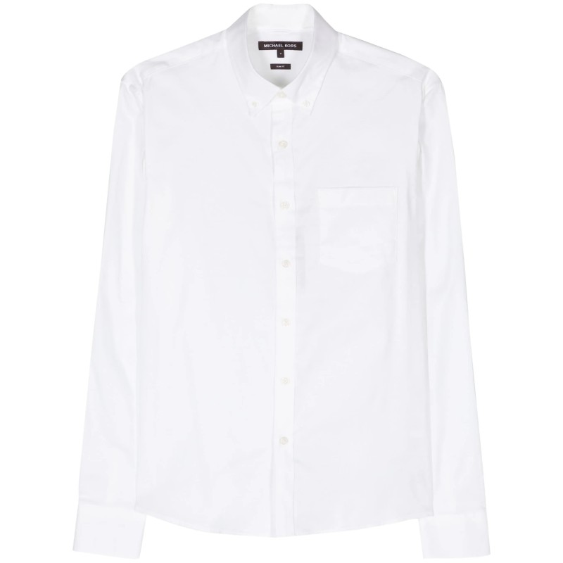 Long sleeve slim oxford shirt