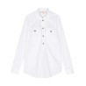 Poplin pull over shirt