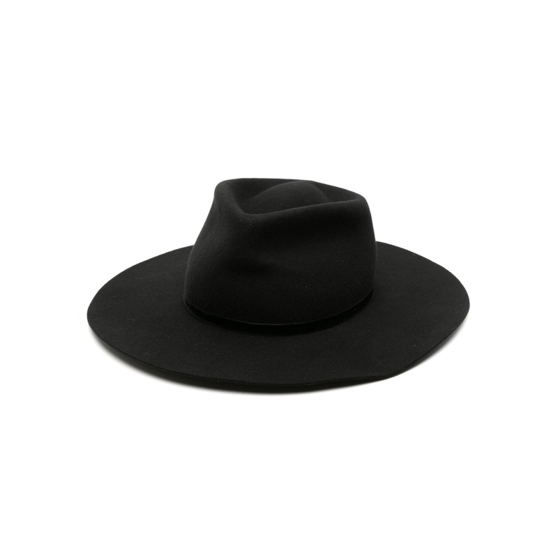 Wide brim felt hat