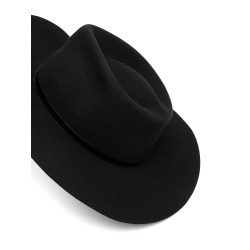 Wide brim felt hat